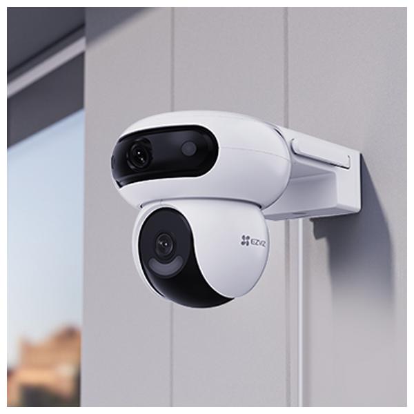 EZVIZ H9c Dual Surveillance Camera - Dual Lens - 4MP Resolution - 360° Panoramic View - AI Interconnected Detection - Wi-Fi Supported - Smart Tracking and Automatic Motion
