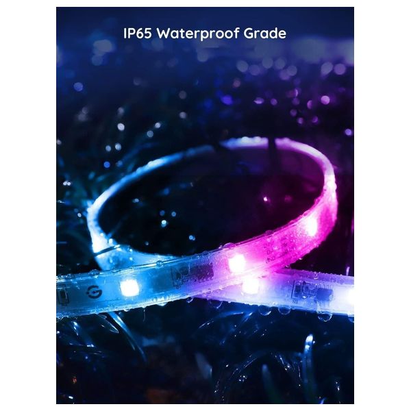10m Outdoor LED Recessed Light Strip - RGBIC Technology - Smart Control Wi-Fi, Bluetooth, Voice - IP65 Resistance
