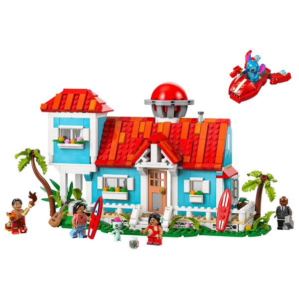 LEGO Lilo & Stitch Beach House - 834 Pieces with 5 Minifigures and Movie Accessories