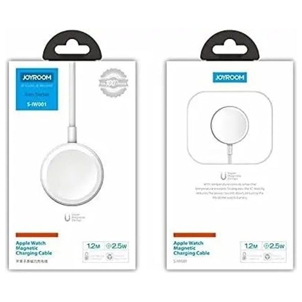 Joyroom - USB-A to iP Smart Watch Charger - Wireless charging compatible with all Apple Watch models, including Series 7 and earlier - White