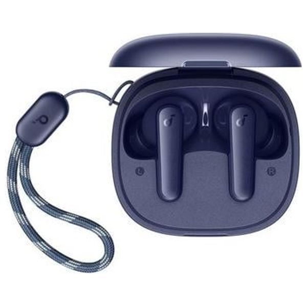  سماعات أذن بلوتوث أنكر ساوندكور R50i - مقاومة الماء IPX5 - وقت تشغيل يصل إلى 10 ساعات على سماعات الأذن - أزرق داكن 