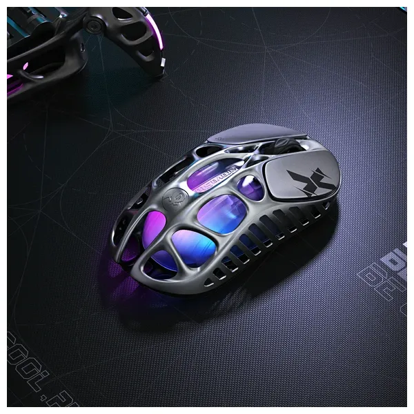Gravastar Gaming Mouse - Wireless - 5 Programmable Buttons - Customizable RGB Lighting