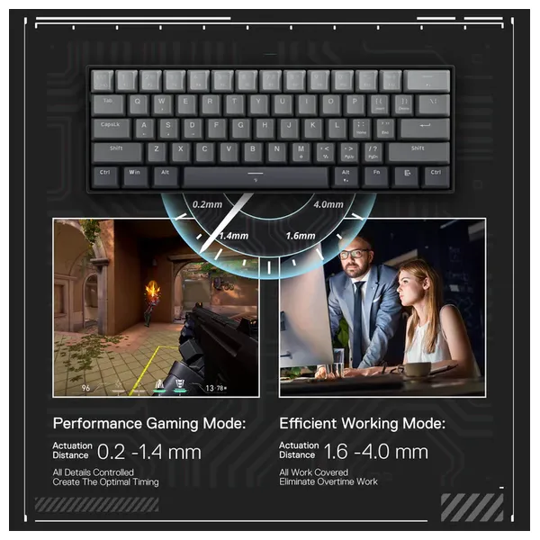  كيبورد ألعاب ميكانيكية ريدراجون K617 GB - سلكي - اسود 