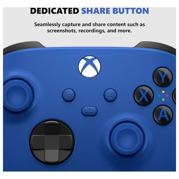 وحدة تحكم لاسلكية مايكروسوفت - لجهاز اكس بوكس سيريز اكس/اس و اكس بوكس ون - ازرق