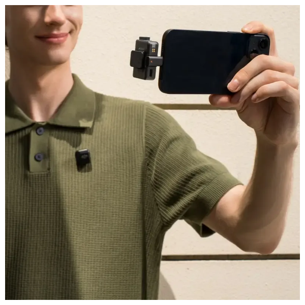 DJI - Mic Mini Lightning Adapter - Compact & Reliable - Black