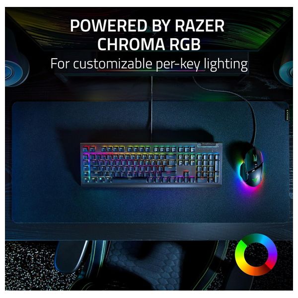 Razer V4 Mechanical Gaming Keyboard - RPG with Macro Keys and Media Scroll Wheel - black