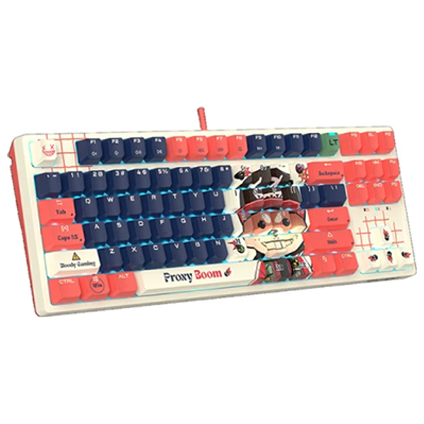  Bloody AT87 Wired Gaming Keyboard - RGB Lighting - 87 Keys 