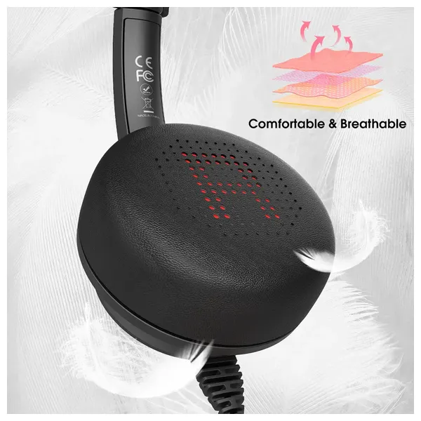 ONIKUMA X37 - Wired Headphone Over Ear - 1.8m - Black