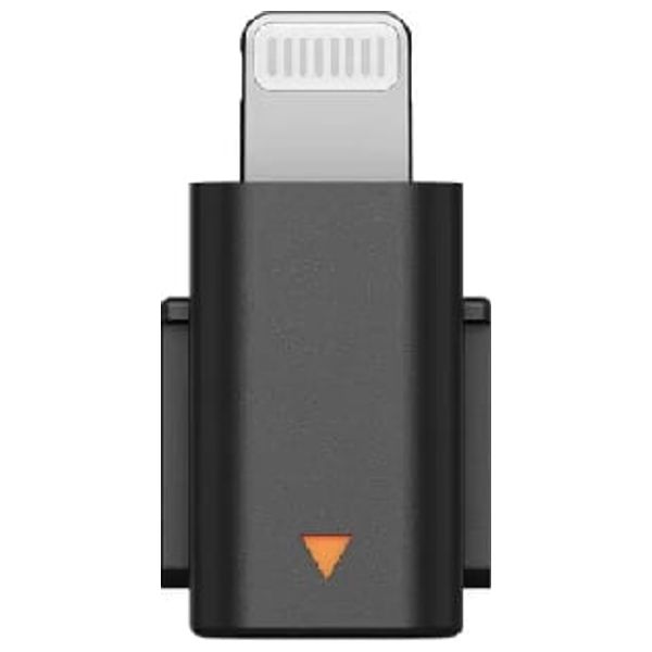 DJI - Mic Mini Lightning Adapter - Compact & Reliable - Black