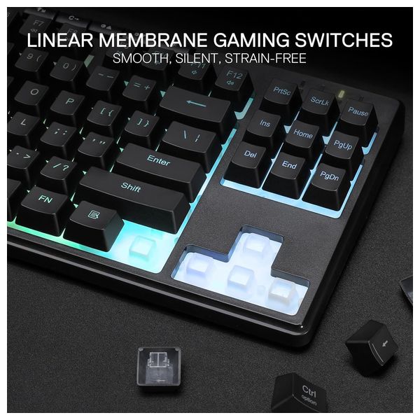 Redragon K516 Gaming Keyboard - Wireless - RGB Lighting - Black