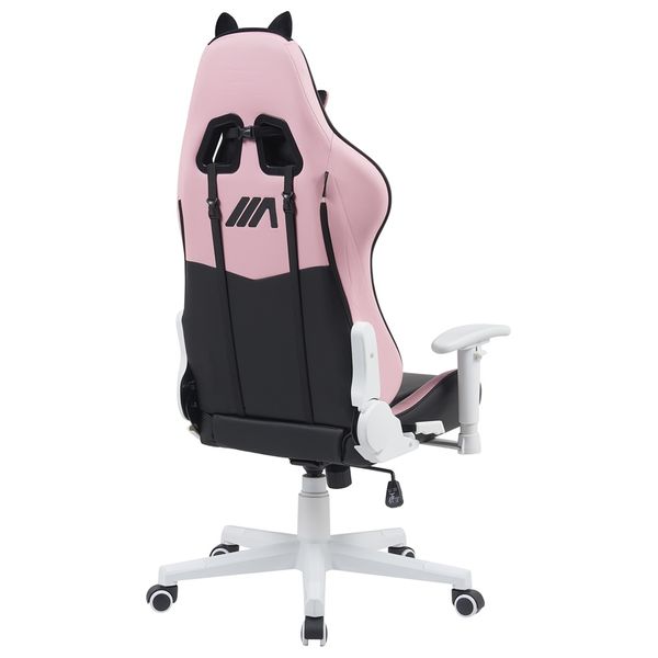 Ari Gaming AG-CHAIR-KT02 AG Kitty Gaming Chair - Luxurious and Comfortable Design - Reclines up to 180° -  Pink