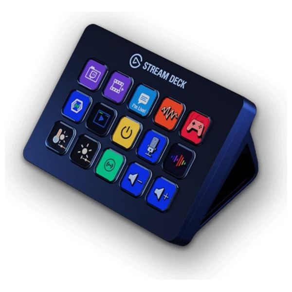 جهاز Elgato للتحكم بالبث - عدد 15 مفتاح LCD قابل للتخصيص - يدعم Multi Actions - أسود