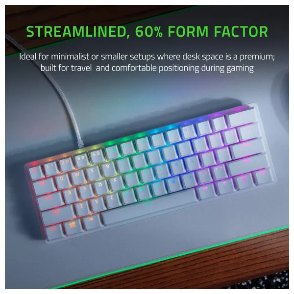 Razer Mechanical Gaming Keyboard - Customizable RGB Lighting - White