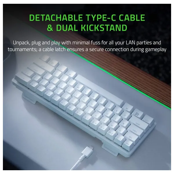 Razer Mechanical Gaming Keyboard - Customizable RGB Lighting - White