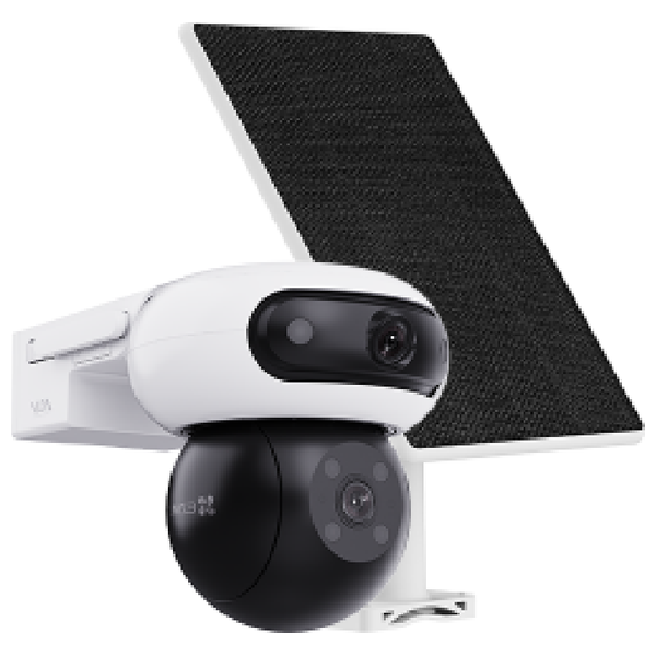 EZVIZ CB90 Surveillance Camera - Dual Lens - 2K+2K Resolution - 8W Solar Powered - AOV Continuous Recording - AI Chip - Weatherproof