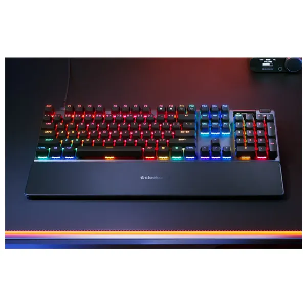  SteelSeries Gaming Keyboard - Wired - RGB Lighting - Black 