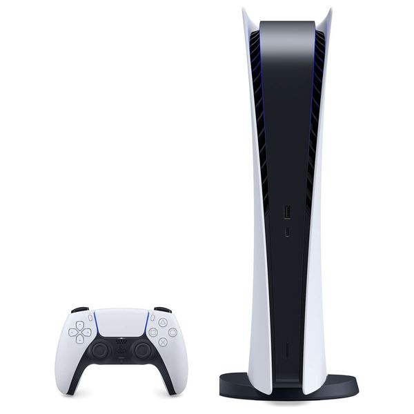  جهاز بلاي ستيشن 5 سلم سوني - النسخة الرقمية -  ريجن امريكي - 1 تيرابايت - ابيض 