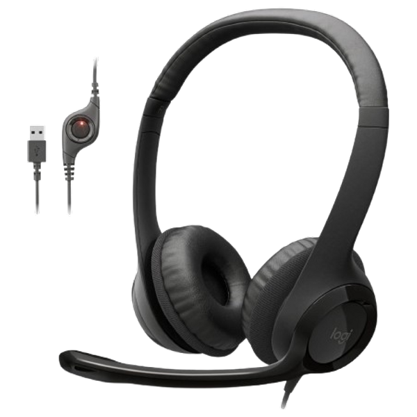  Logitech H390 - Wired Headphone Over Ear - Noise cancellation - USB - Black 