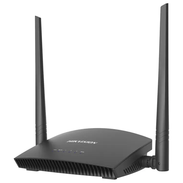 راوتر لاسلكي من هيكفيجن - سرعة لاسلكية تصل إلى 300 ميجابت في الثانية - 4 منافذ إيثرنت RJ45 (10/100 ميجابت في الثانية) - أسود