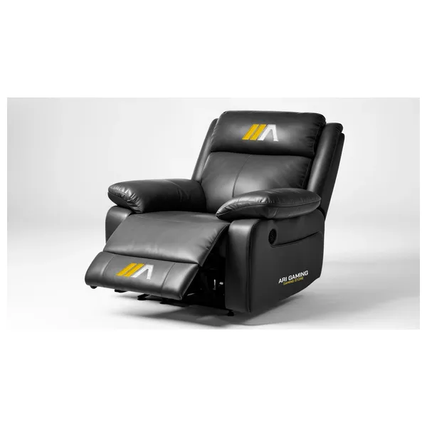 Ari Gaming - AG Sofa With Massage - Adjustable reclining backrest - PU Leather - Black