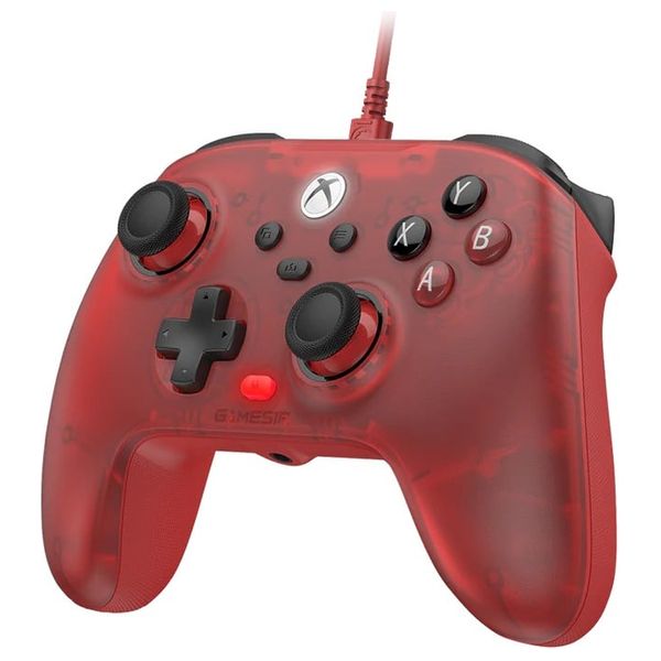 وحدة تحكم ألعاب لاسلكية جيم سير T7 - لأجهزة إكس بوكس ​​سيريس إكس | إس، إكس بوكس ​​ون - احمر