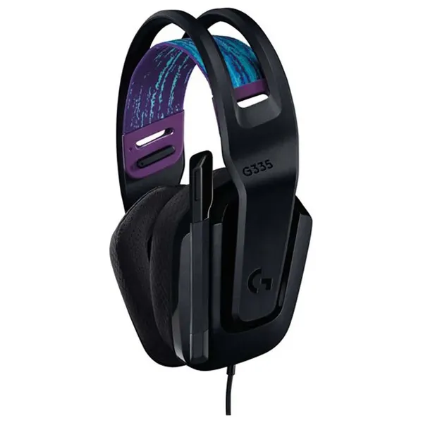  Logitech G335 - Wired Gaming Over Ear Headphones - Connects via a 3.5mm jack - Ultra-Lightweight Design - Black 