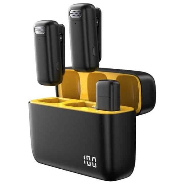  Jerome JR-01C Microphone - Wireless Lavalier - USB-C Designed - Noise Cancelling - 1 Microphone 