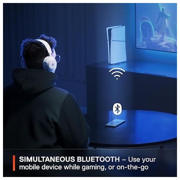  SteelSeries Arctis Nova 7P - Bluetooth Headphone Over Ear - Up to 38 hours - White 