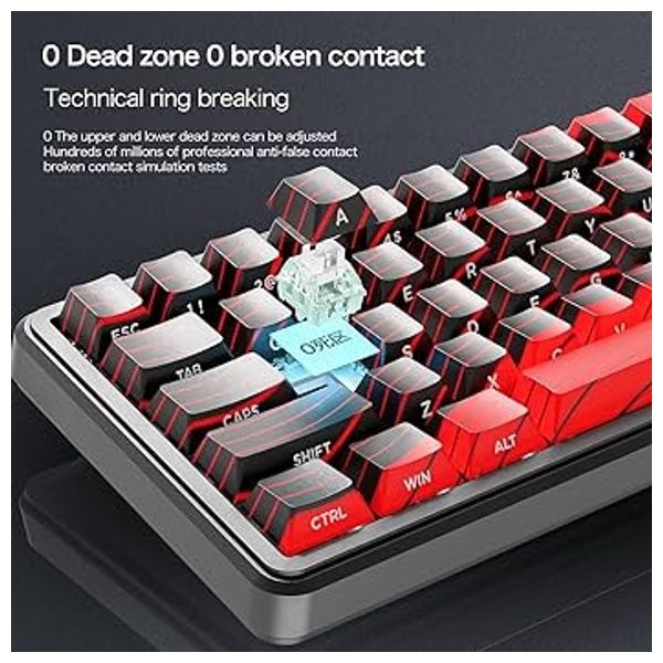 Attack Shark X65 PRO HE Keyboard - Wired - 66 Keys - Customizable RGB Lighting