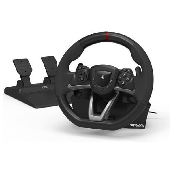 عجلة سباق سوني ابيكس - لأجهزة PS5 وPS4 والكمبيوتر الشخصي - نصف قطر دوران 270 درجة مع خيارات إخراج قابلة للتعديل - أسود