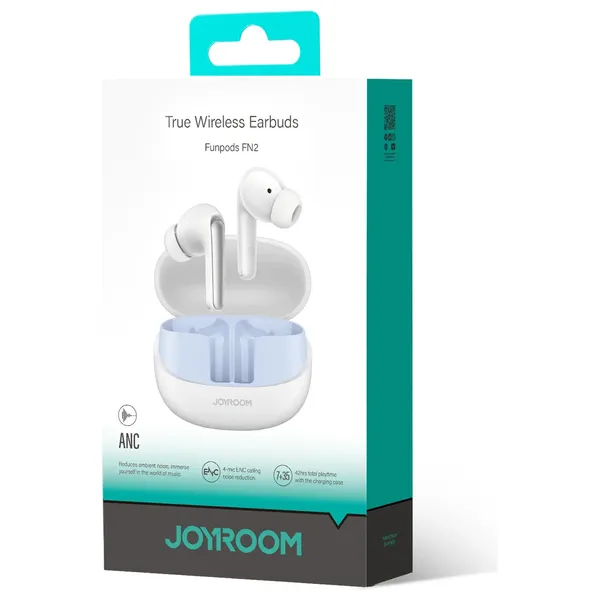 سماعة بلوتوث داخل الاذن جيروم FN2  - بلوتوث 5.3 - ابيض