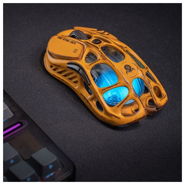 Gravastar Mercury X Gaming Mouse - Magnesium Alloy Body - 32,000 DPI Sensor - 49g Weight - Yellow