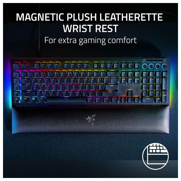 Razer V4 Mechanical Gaming Keyboard - Wired - RGB Lighting - Black