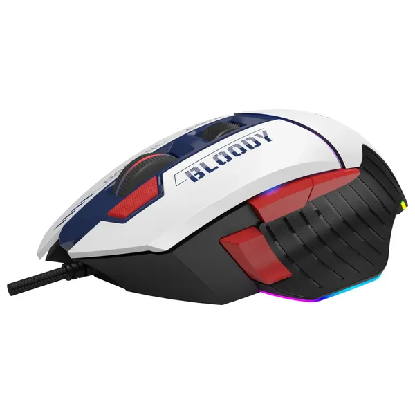  Bloody W95 Gaming Mouse - Wired - RGB Lighting - White 