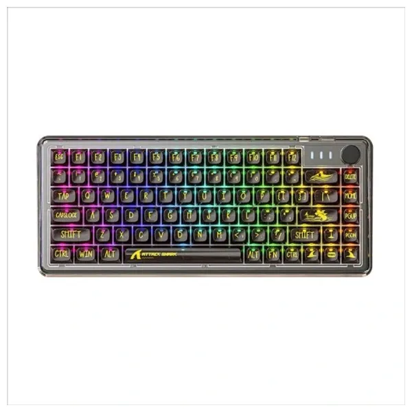 ATTACK SHARK K75 Mechanical Gaming Keyboard - Wired - RGB Backlighting