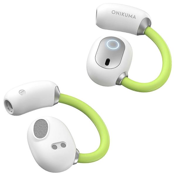  سماعة داخل الاذن ONIKUMA T25 - بلوتوث 5.4 - محركات 14.2mm - تحكم باللمس - منفذ يو اس بي سي  - أبيض 