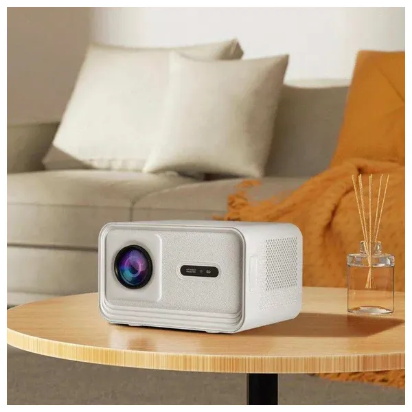 جهاز عرض ذكي  - سيغا تويز - S24 Ultra - شاشة ايل اي دي - بدقة 1080p - ابيض