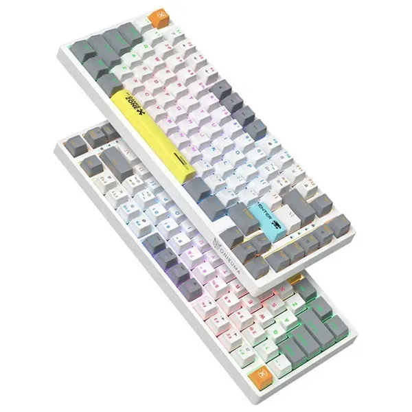  كيبورد ميكانيكي للألعاب أونيكوما G58 - إضاءة ار جي بي - 82 مفتاح - ابيض 