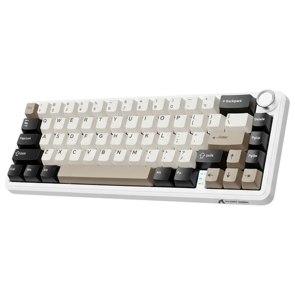  Attack Shark X66 Wireless Mechanical Keyboard - 66 Keys - Gasket Mount Housing - White 