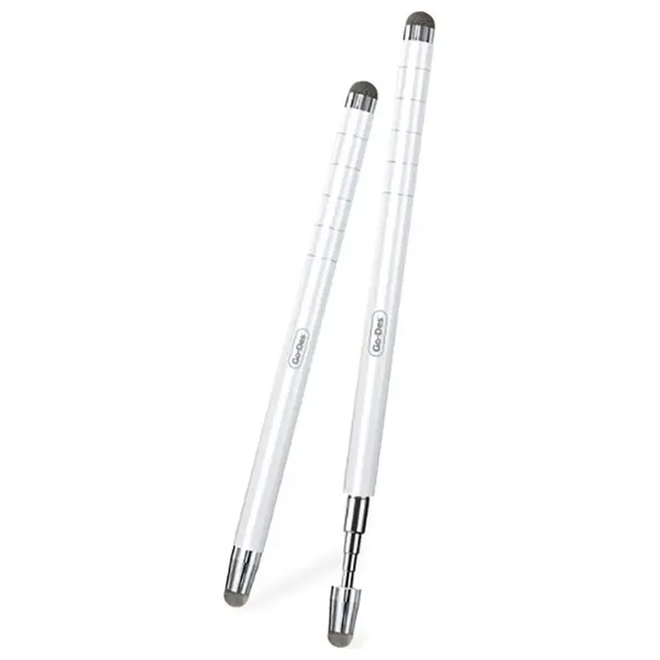 قلم جو-ديس بشاشة لمس GD-P1127 - رأس سيليكون ناعم يضمن إدخالًا دقيقًا وسلسًا - مناسب لمختلف الأجهزة والبيئات - أبيض