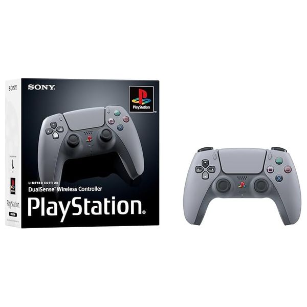 Sony - PlayStation DualSense 30th Anniversary - Wireless Controller - Silver