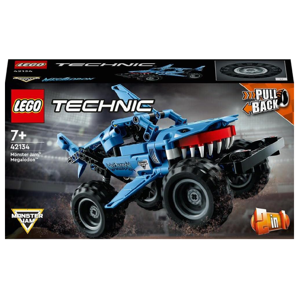 LEGO 42134 - Technic Monster Jam Megalodon - 2-in-1 pull-back monster truck - Blue