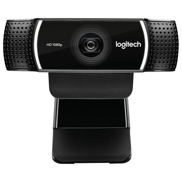  Logitech C922 HD Pro Streaming Camera - 1080P/30FPS or 720P/60FPS Resolution - Dual Stereo Microphones - Autofocus Glass Lens 