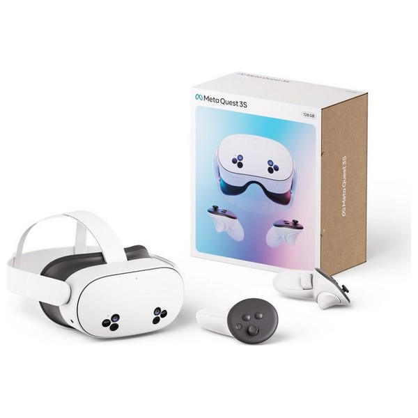Meta Quest 3S - Virtual Reality Headset - 128 GB -  120Hz - White