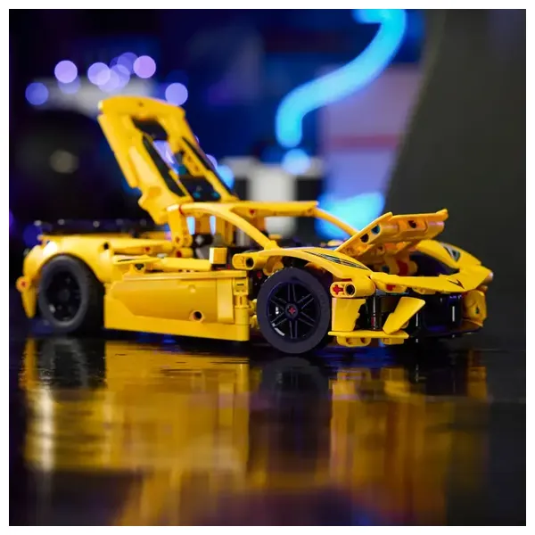 LEGO Technic Chevrolet Corvette Stingray with Functional Steering & Moving V8 Engine