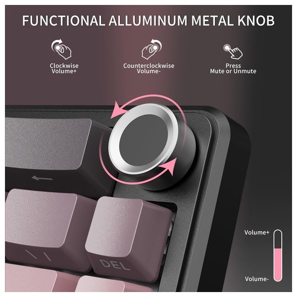 Attack Shark X66 Mechanical Keyboard - Wireless - RGB Backlighting - 66 Keys