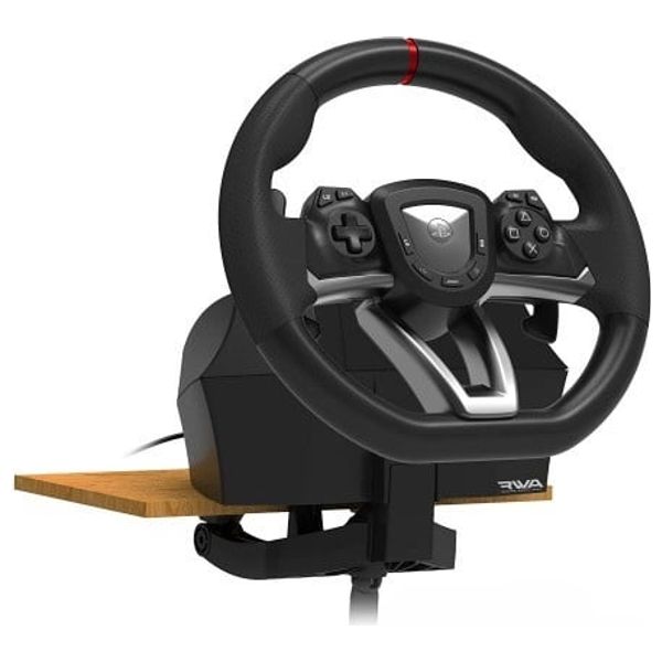 عجلة سباق سوني ابيكس - لأجهزة PS5 وPS4 والكمبيوتر الشخصي - نصف قطر دوران 270 درجة مع خيارات إخراج قابلة للتعديل - أسود