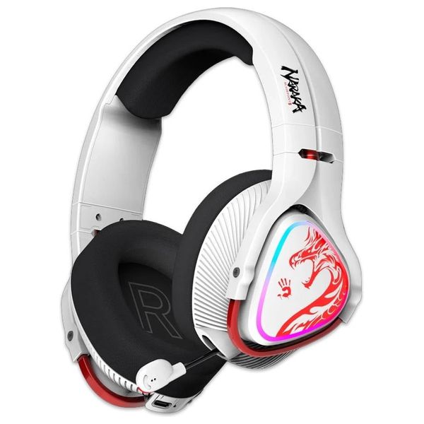 Bloody MR720 Wireless Over-Ear Gaming Headset - 3-Way Connection - 50mm Drivers - Up to 44 Hour Battery Life - Foldable Design
