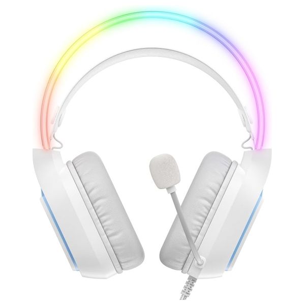  ONIKUMA X22 - Wired Headphone Over Ear - 1.8 m - RGB - White 