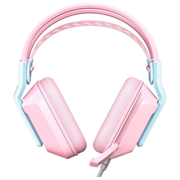 ONIKUMA X13  - Wired Headphone Over Ear - 2.2m - RGB - Pink